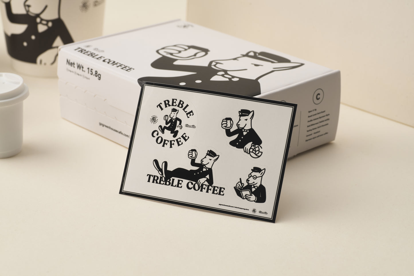 TREBLE COFFEE – Coffee Pod Set (6 Pods + Sticker)