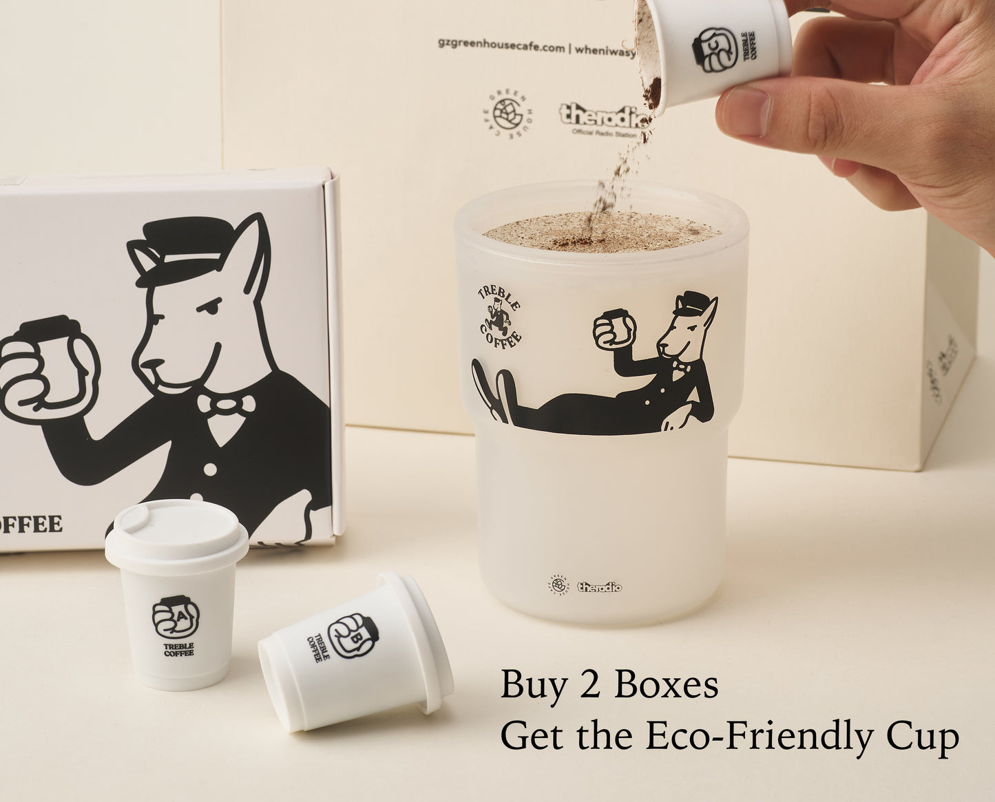 Buy 2 TREBLE COFFEE Get the Eco-Friendly Cup