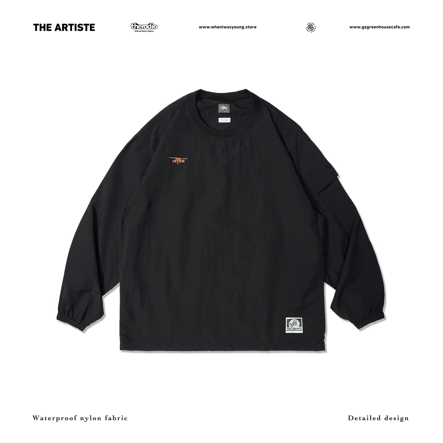 THE ARTISTE TECHNICAL LS SHIRT — BLACK