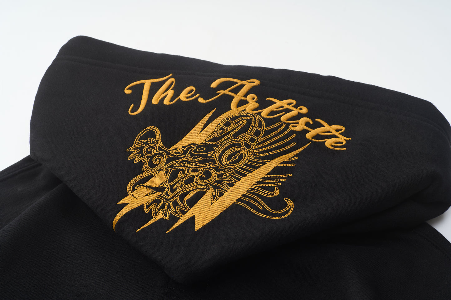 THE ARTISTE DRAGON HEAD HOODED-BLACK