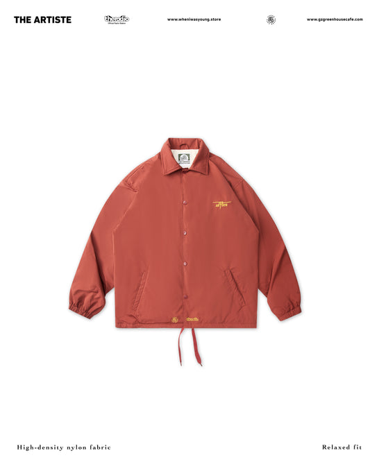A Classic Coach Jacket Reframed Through THE ARTISTE Lens - RED